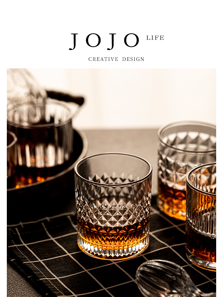 Jojo's L. PD · Stripes · Wine Glass For Home Lead-Free Crystal Glass Wine Glass Cup | Stripes