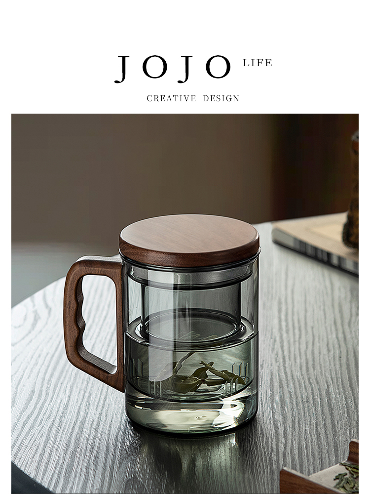 Jojo's L. PD · Wood · Cup Set For Home Glass Tea Brewing Cup Japanese Green Tea Tea Ceremony Cup | Muyu