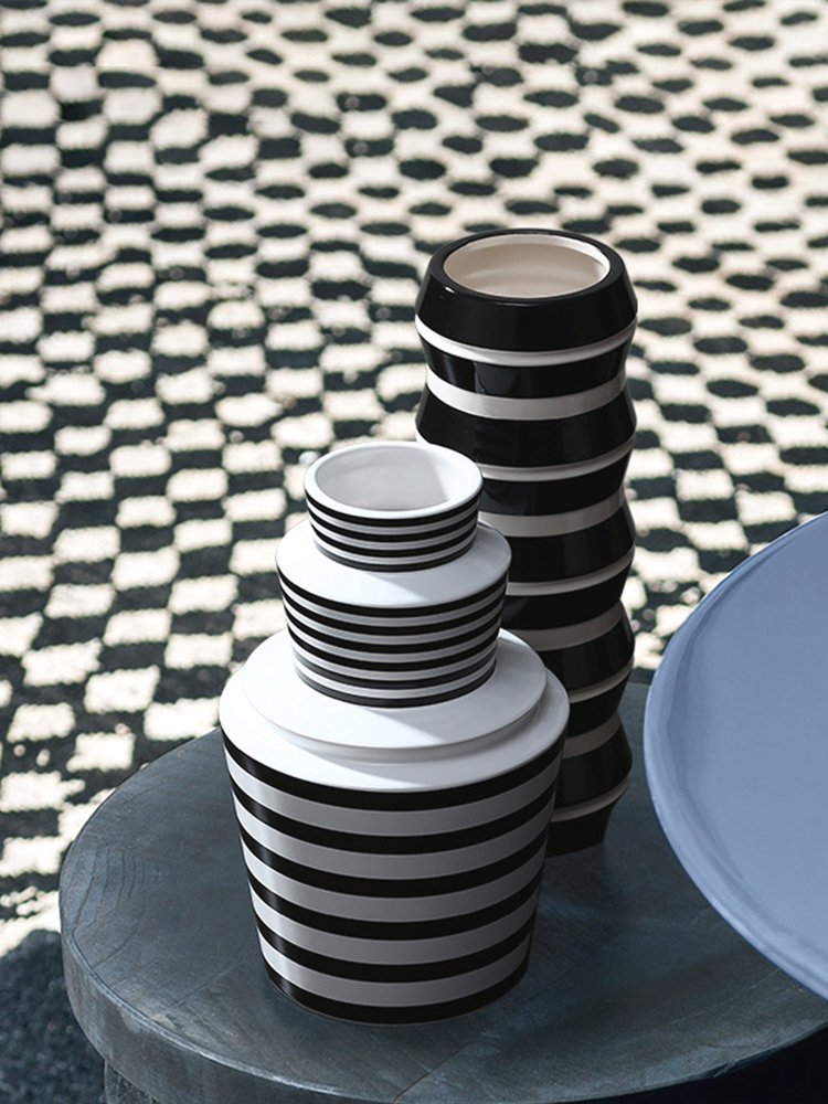 Jojo's L. Pd. Partition. Vase Ceramic Nordic Simple Geometric Lines High-End | Partition