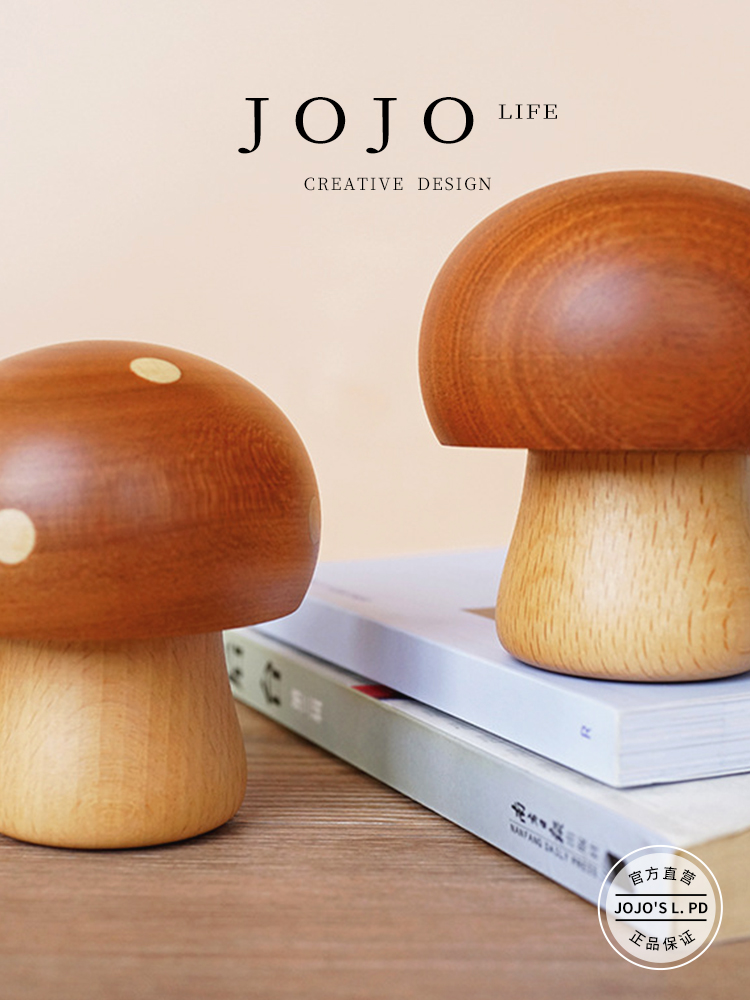 Jojo's L. Pd. Flaps. Wooden Music Box Ornaments Rotatable Mushroom Music Box Toy | Piece Flower