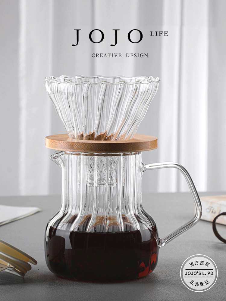 Jojo's L. Pd. Boat. Cold Water Bottle Glass with Lid For Home Coffee Brew Machine Coffee Pot | Zhouchu