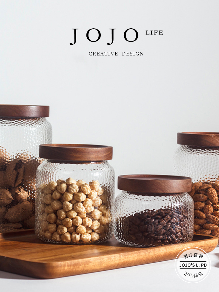 Jojo's L. Pd. Mr. Grocery. Acacia Wooden Lid Hammer Pattern Tea Pot Borosilicate Glass Products | Huai Orange