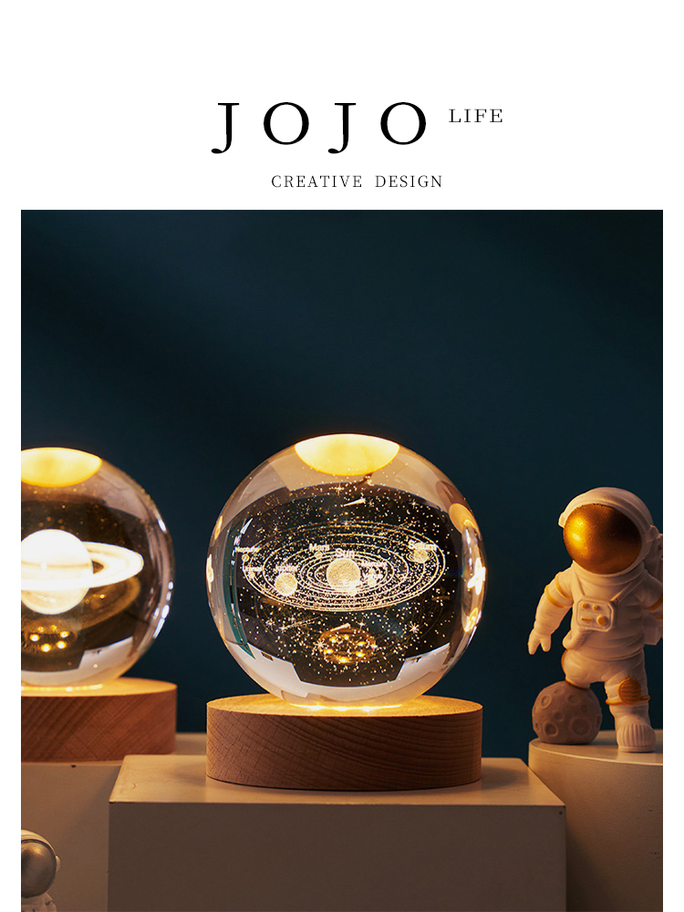 Glowing Creative Decoration Cute Man Series Crystal Ball