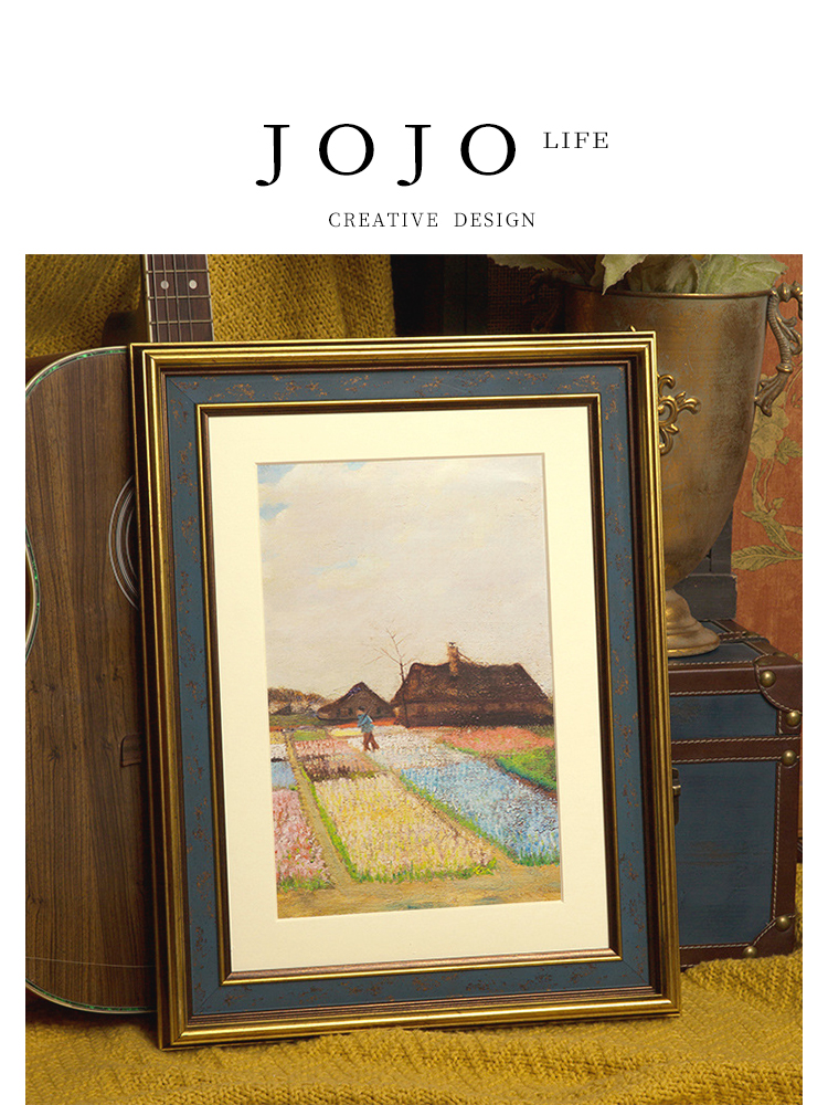 Jojo's L. Pd. Present. Photo Frame American Wall Hanging Picture Frame Retro Art Photo Mounting Frame | Gift