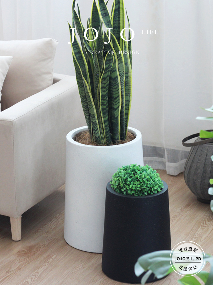 Jojo's L. Pd. Act. Nordic Simple Stylish Creative Large Plant Large Flower Pot with Tray | Acting