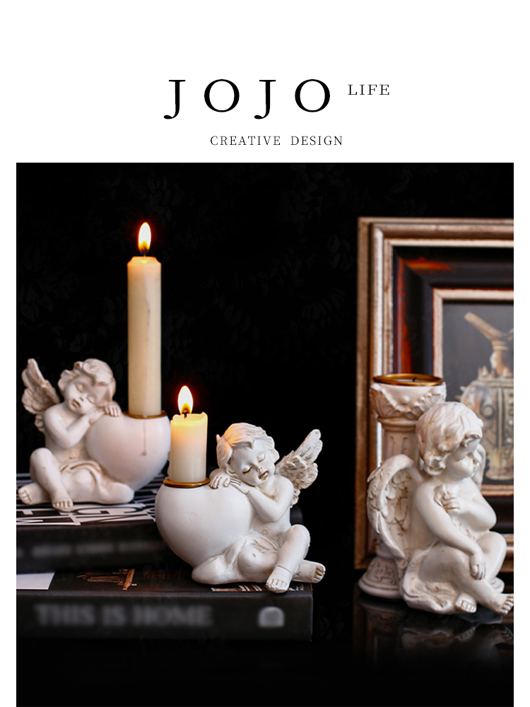 Jojo's L. Pd. Jess. Candlestick Decoration European Cupid Garden Garden Garden Decoration