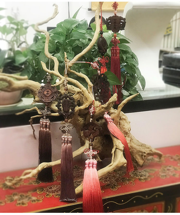 Chinese Knot Rosewood Car Hanging Ornament