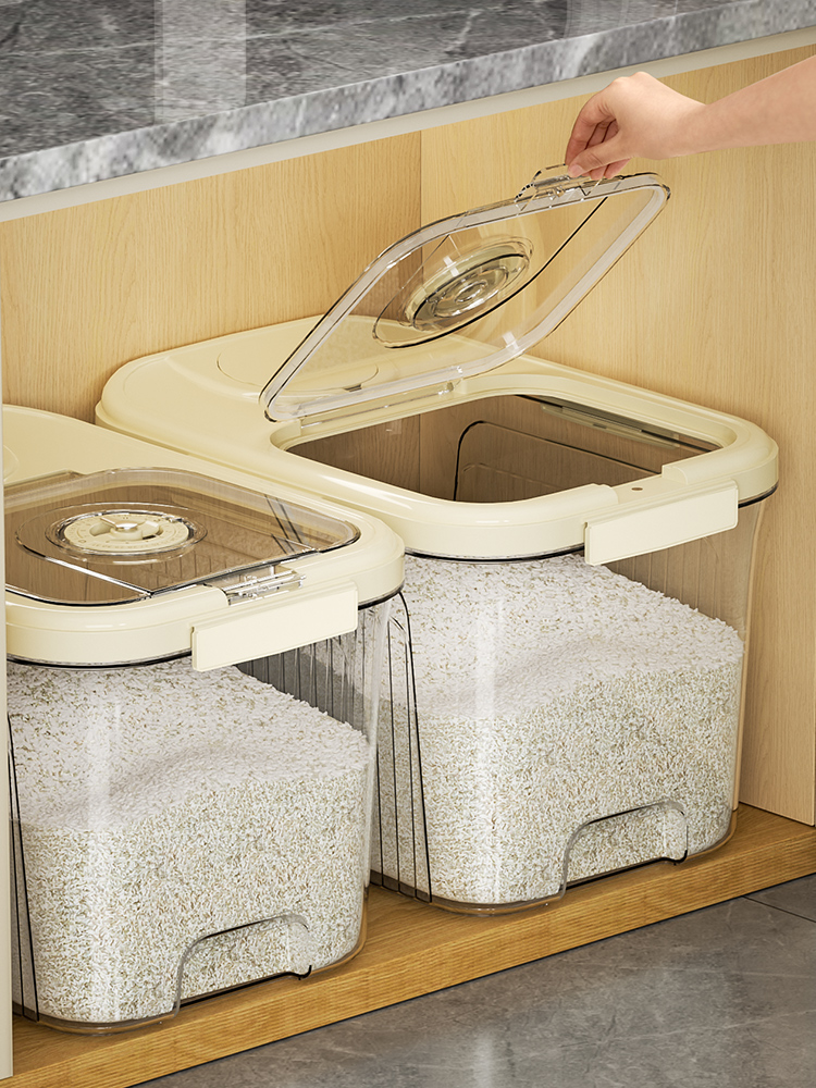 Rice Bucket For Home Insect-Proof Moisture-Proof Sealed Food Grade Flour Storage Tank Rice Storage Box 2025 New Arrival Rice Jar