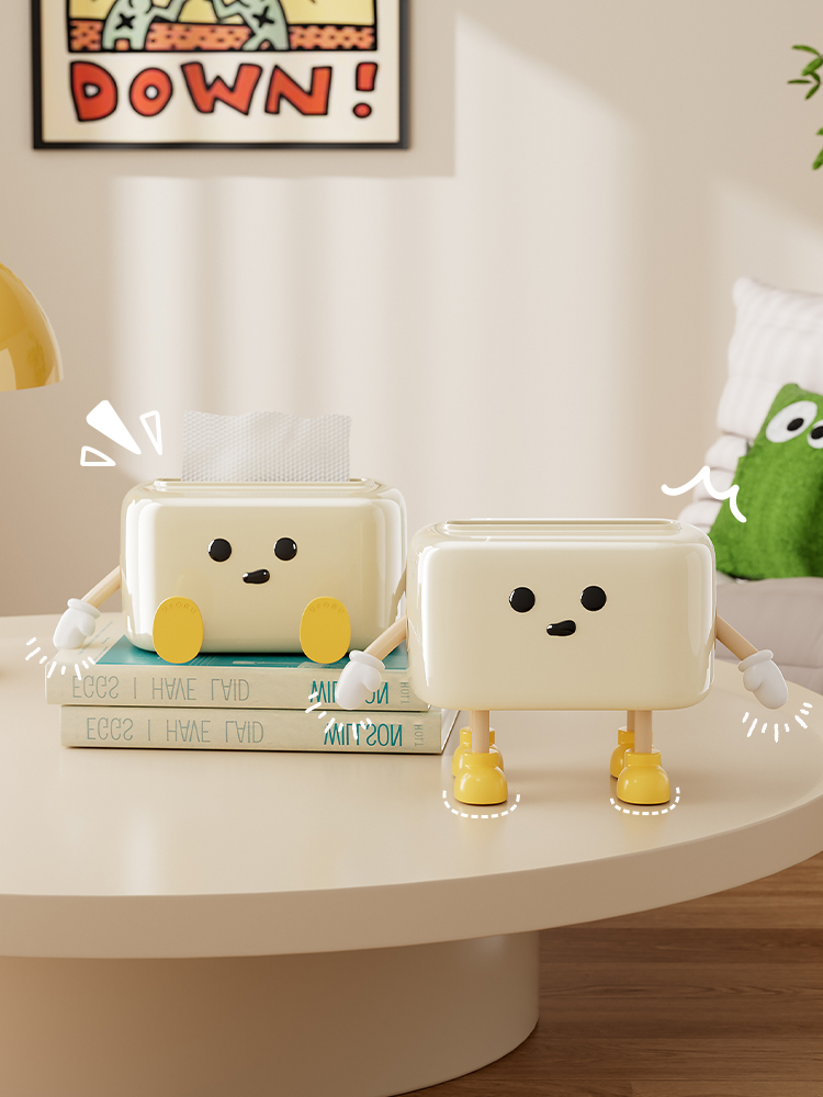 Tissue Box Cute Creative For Home Living Room High-End Entry Lux Desktop Classy Artistic Napkin Toilet Paper Paper Extraction Box