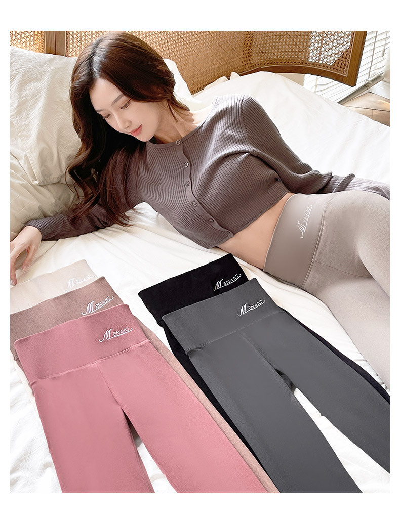 Plus Size Cozy Velvet Padded Leggings for Winter