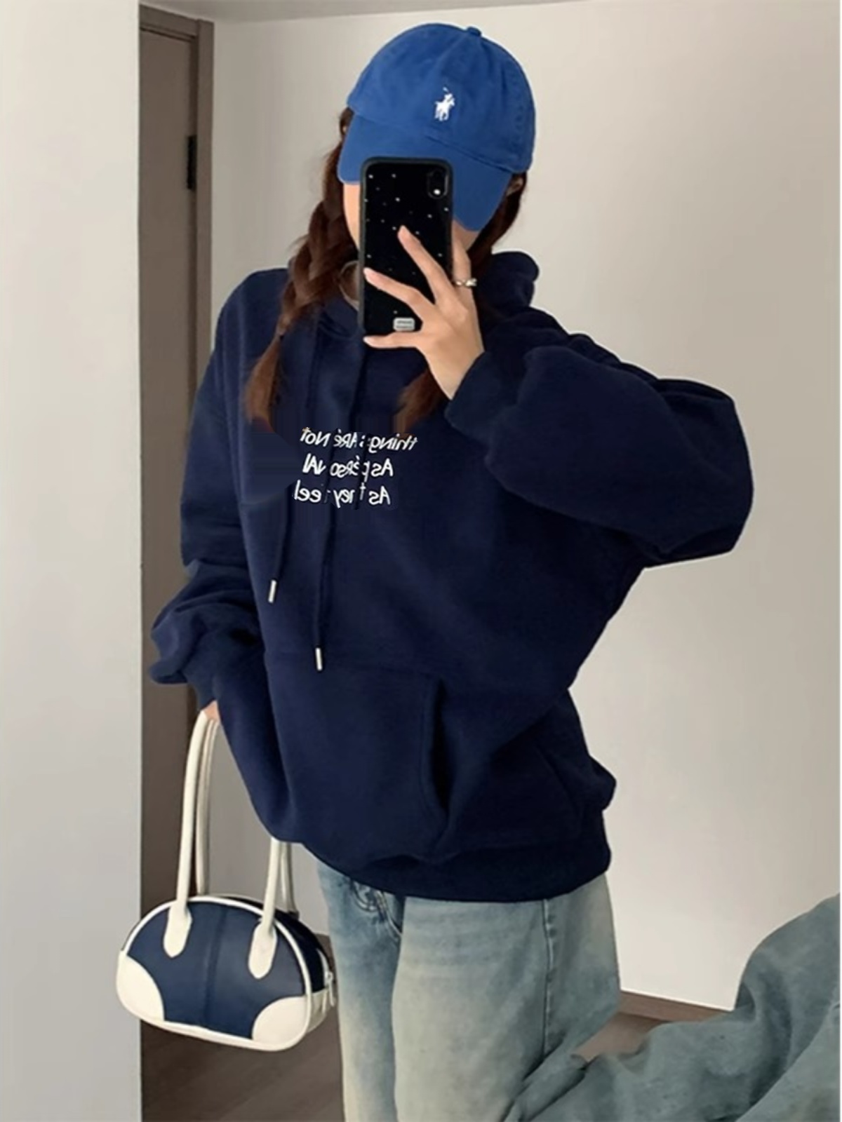 American Hooded Thickened Brushed Hoody Female 2025 New Arrival Best Selling Spring and Autumn Fashionable Stylish Versatile Loose Top