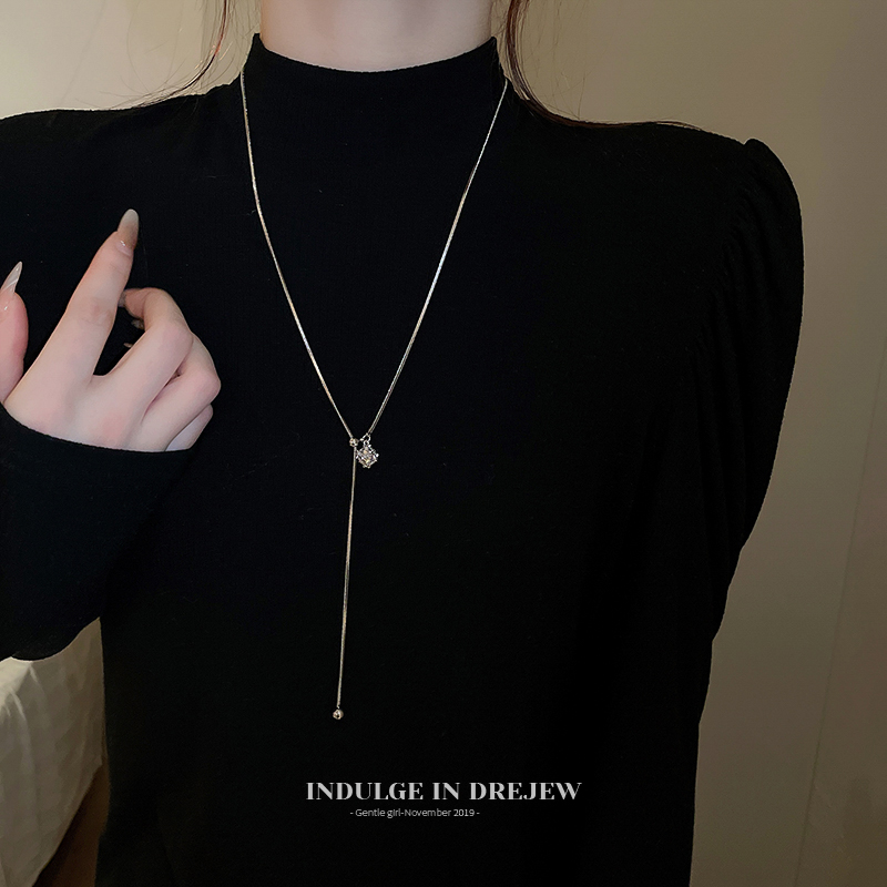 Adjustable Necklace for Women 2025 New Arrival Necklace Long Sweater Chain Accessible Luxury Fancy Summer All-Match Jewelry