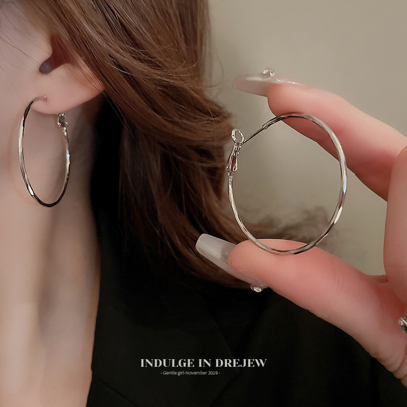 Exaggerated Circle Ear Ring Fancy Unique Earrings Niche Design 2025 New Arrival Best Selling Graceful Earrings Women