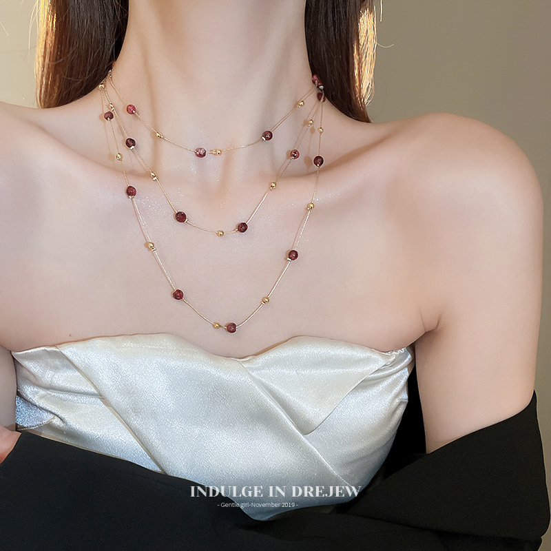 Irregular Long Twin Necklace for Women 2025 New Arrival Best Selling Clavicle Chain Accessible Luxury Fancy Niche Style Sweater Chain
