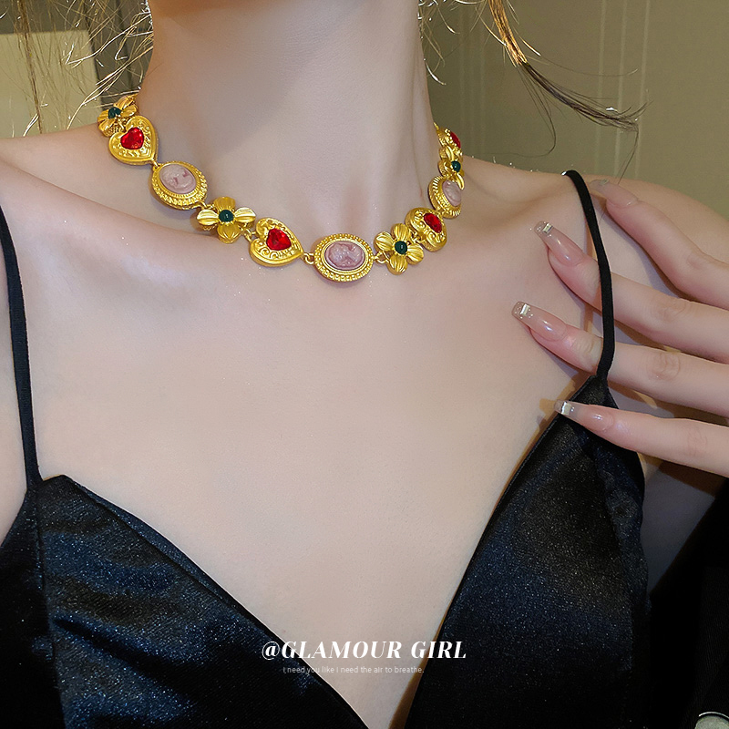 Necklace for Women 2025 New Arrival Light Luxury Minority Exaggerated Choker Clavicle Chain Fancy New Chinese Style National Style Accessories