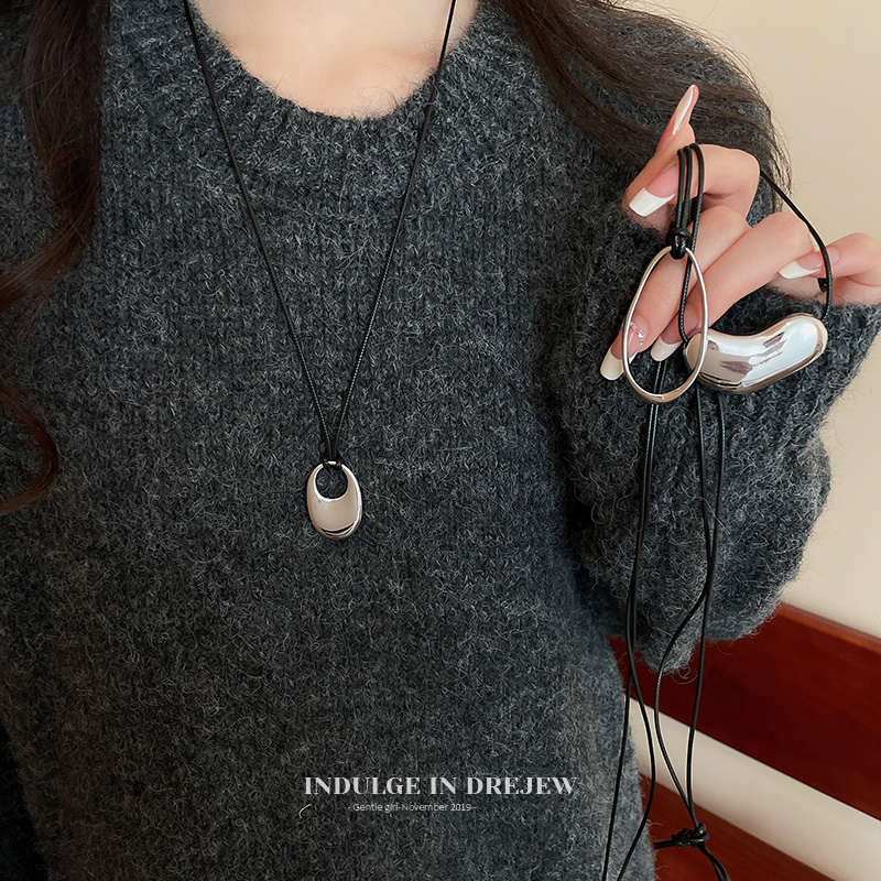 Minimalist Irregular Heart Necklace for Women 2025 New Arrival Necklace Sweater Chain Long Summer Accessories Niche Accessories