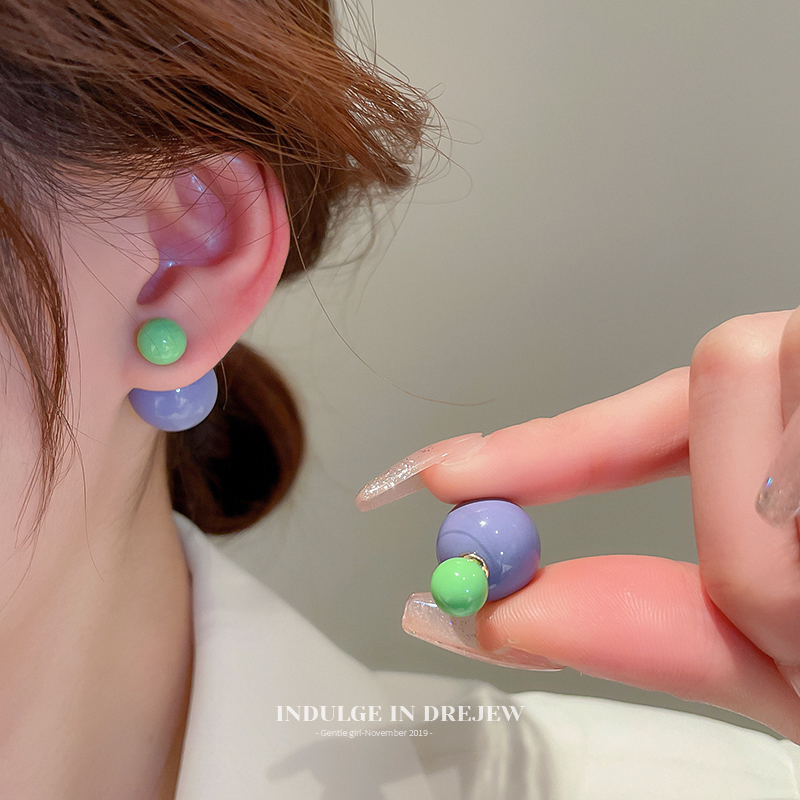 Earrings 2025 New Arrival Best Selling Accessible Luxury Niche Design Everyday Joker Acrylic Earrings Female Purple Earring