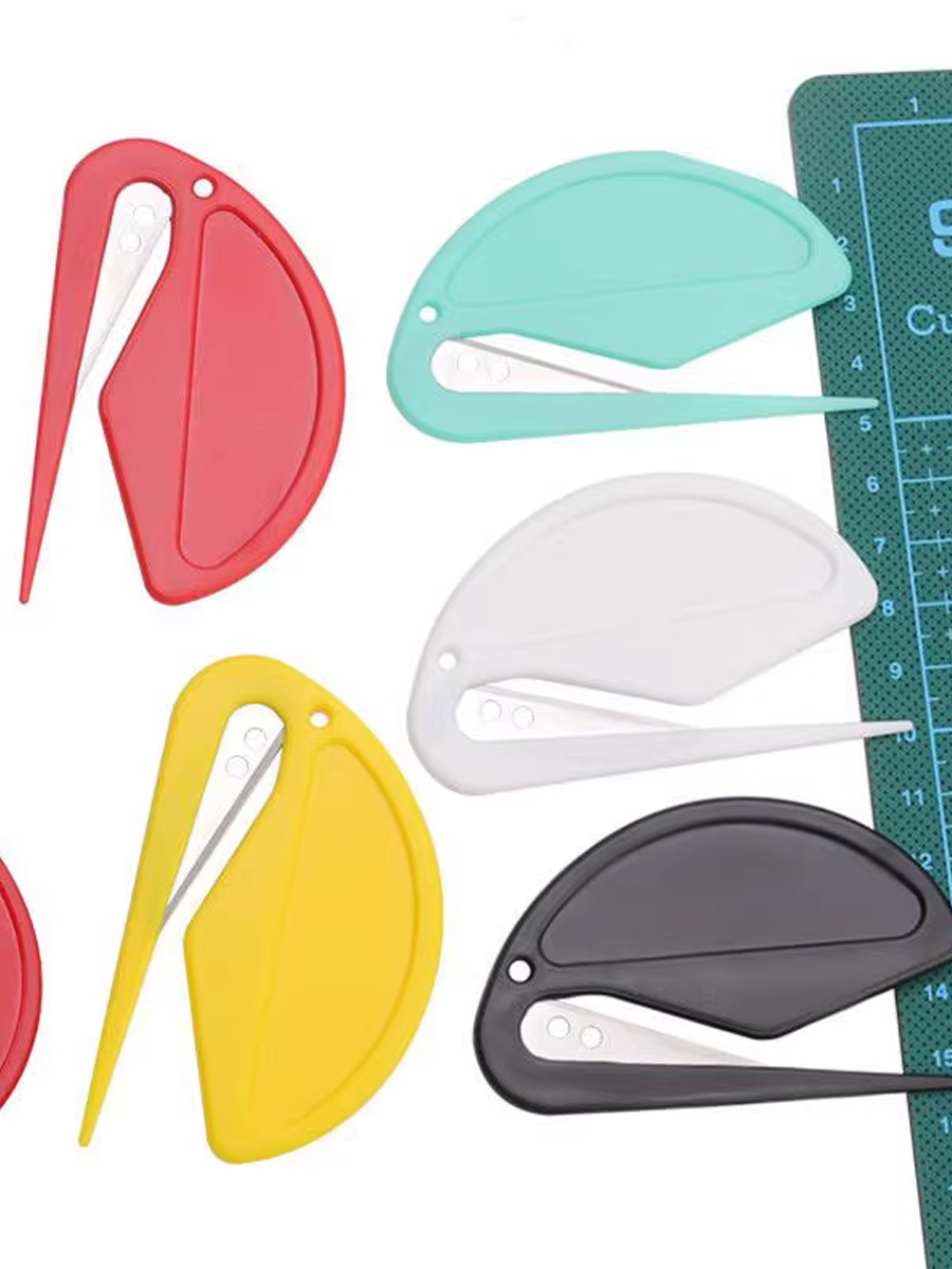 Mini Letter Splitting Box Opener Plastic Envelope Letter Opener Cutting Paper Art Knife Cutting Rope Sliced Rubber Band Wire Blade