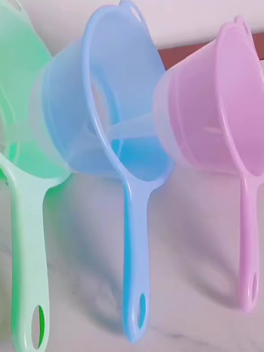 With Funnel Rice Spoon Strainer Strainer Kitchen Special Drain Colander For Home Creative Minimalist Strainer Plastic