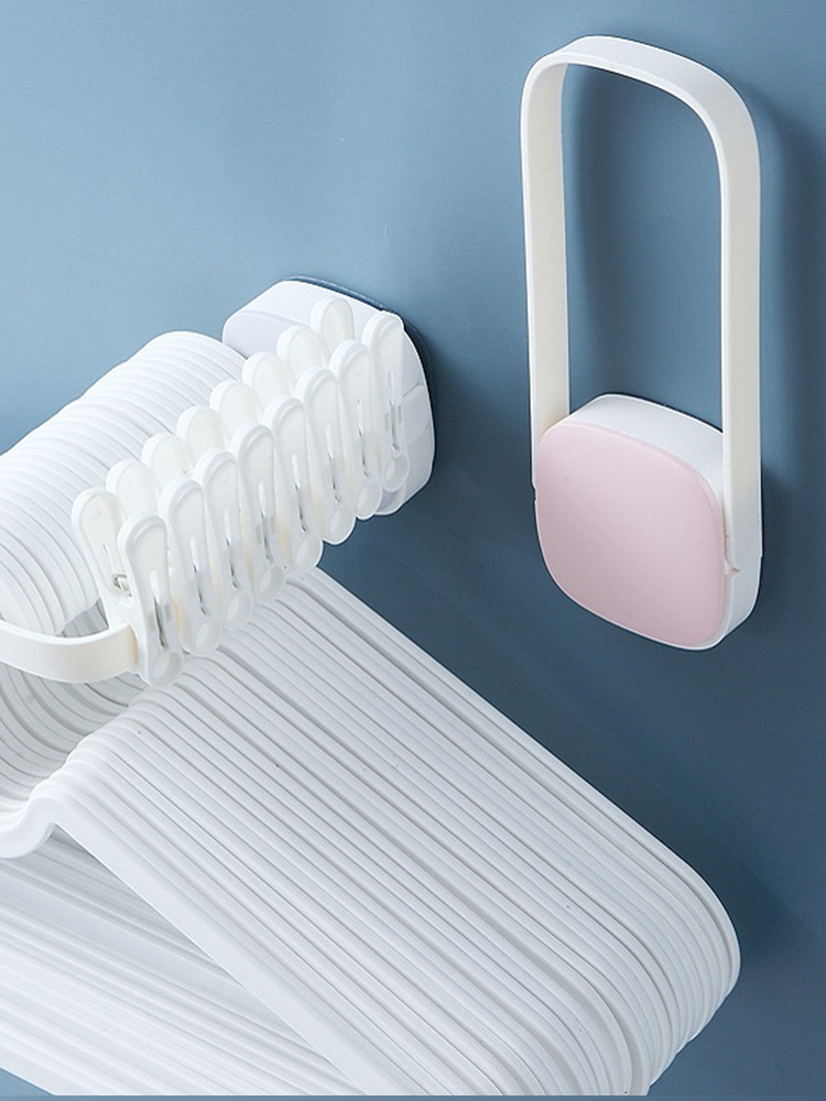 U-Shaped Hanger Storage Rack Home Balcony Wall Hanging Invisible Hanger Hook Clothes Hanger Drying Clip Organize the Shelves