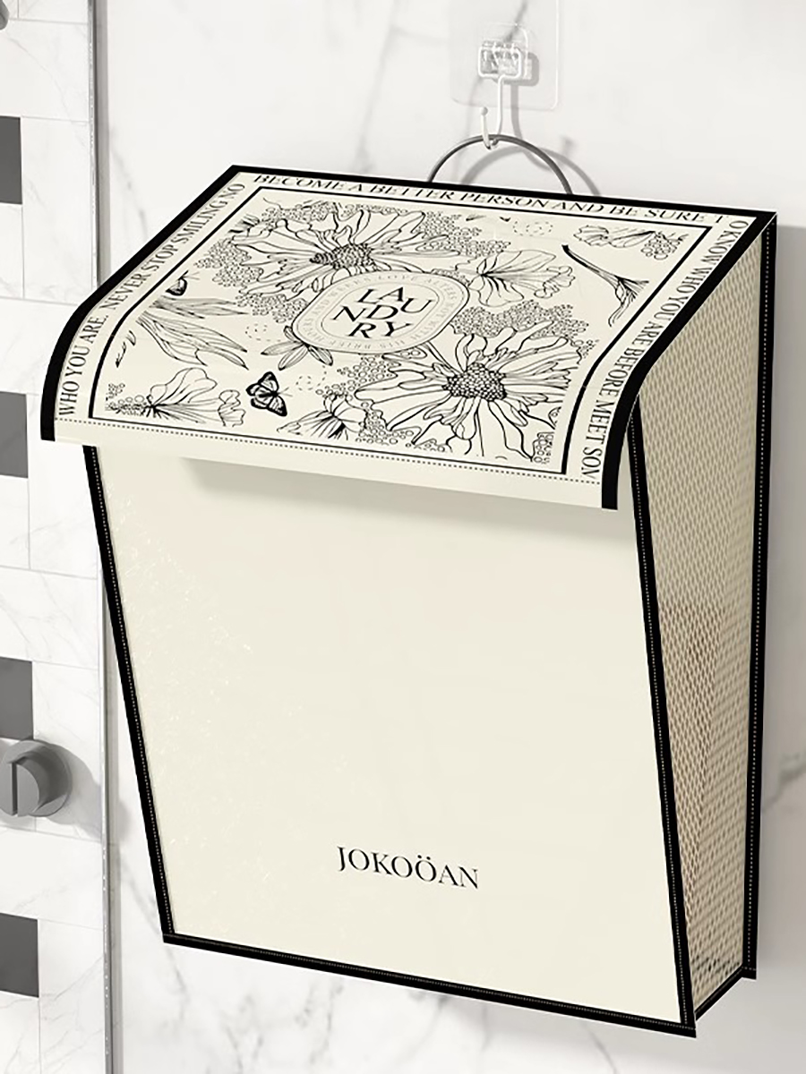 French Foldable Laundry Basket Oxford Cloth Dirty Laundry Barrel Bathroom Wall Storage Basket Bathroom Clothes Storage Basket
