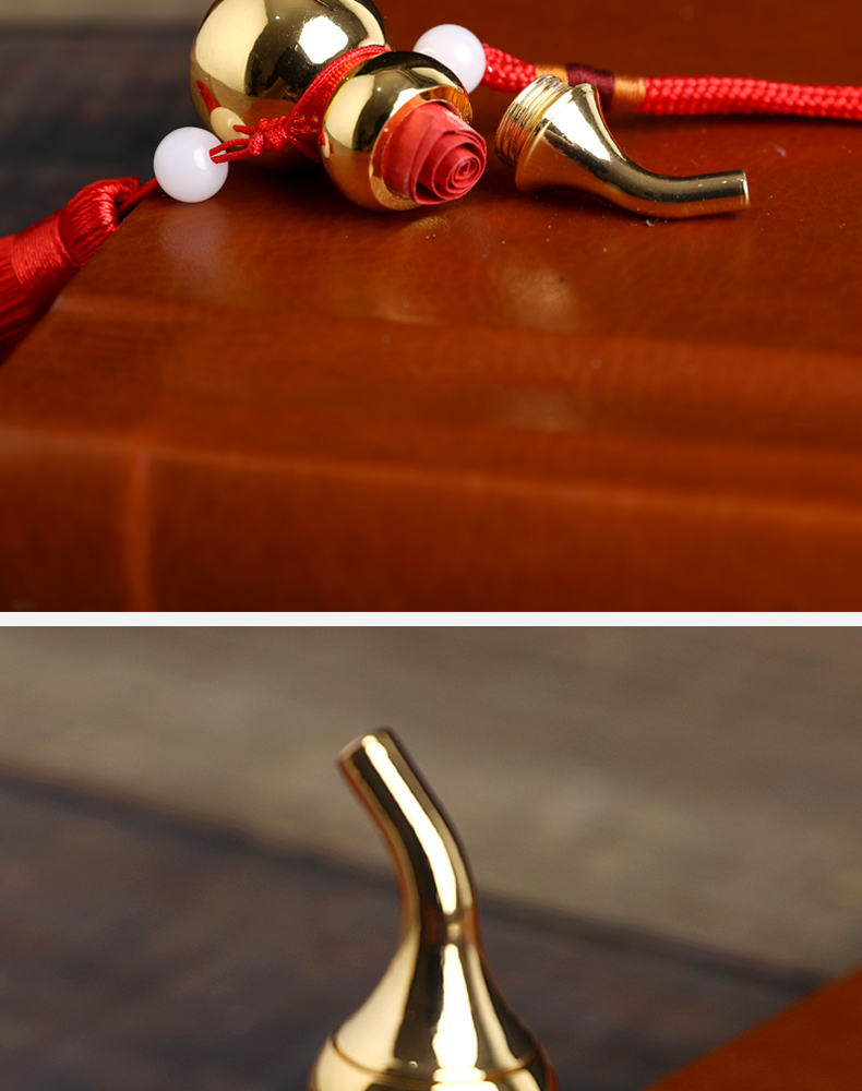 Copper Gourd Car Pendant - Luck & Elegance
