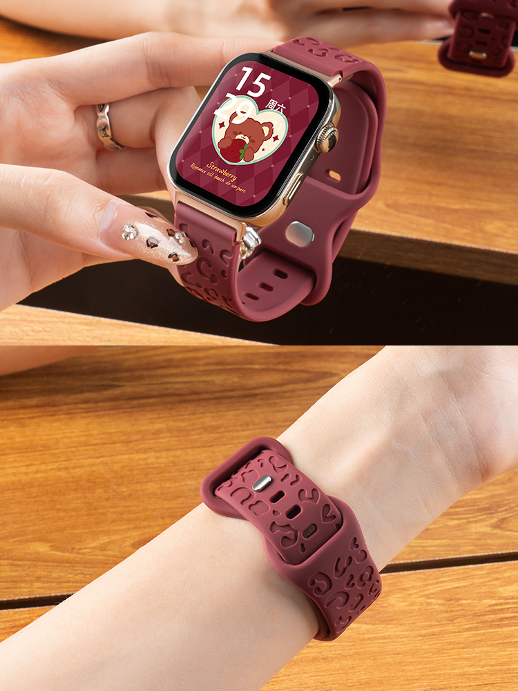 Suitable for Huawei Fit3 Watch Strap Smart Watchfit3 Sports Bracelet Silica Gel Wrist Strap Fit2 New Arrival Watch Female Watch Second and Third Generation Cat's Paw Watch Bracelet New Creative Carving Accessories Male