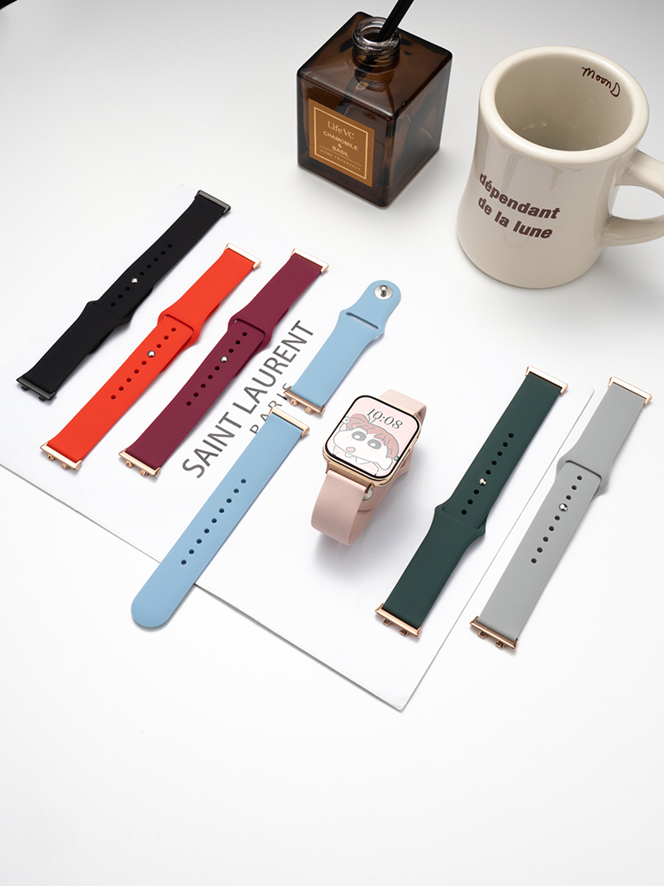 Suitable for Oppo Watch Watch4pro Silicone 3pro Strap Se Breathable Oppo Sweat-Proof 3 Generation Sports Watch2/1 Smart Watch Summer 4 Women's Fashion Version Comfortable Replace Wristband Men