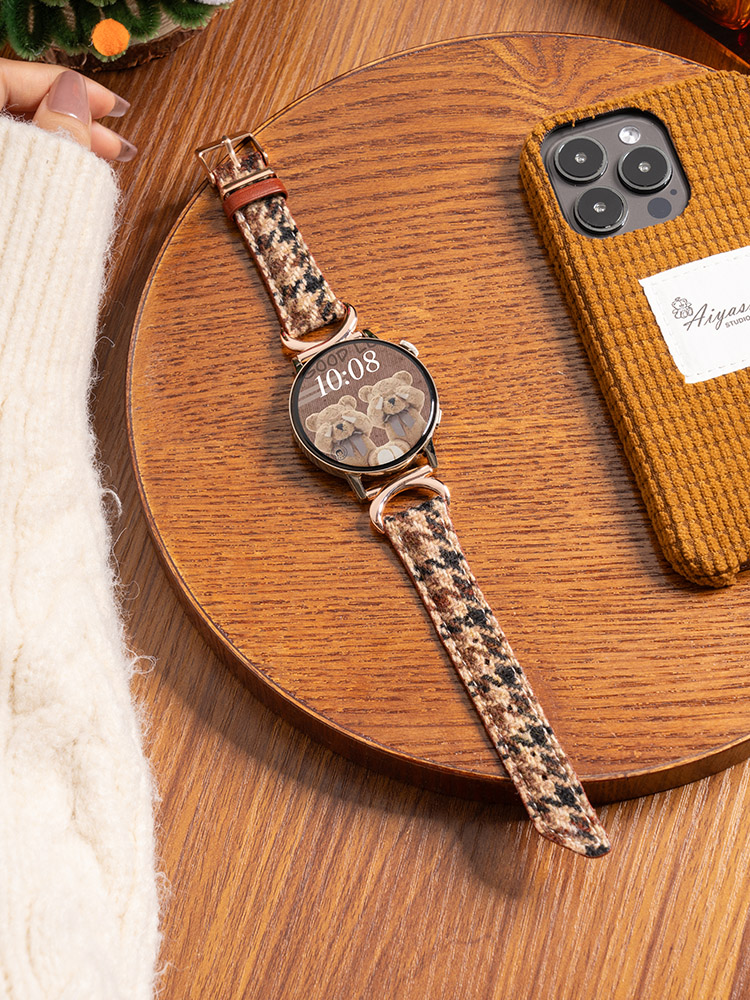 Suitable for Huawei GT3 Strap Watch GT2 Female Pro Smart Lady Watchgt Female Sports GT Woven Gt3pro Accessories Watch2 Fall and Winter Glory Magic2 Genuine Leather 42 Nylon Winter