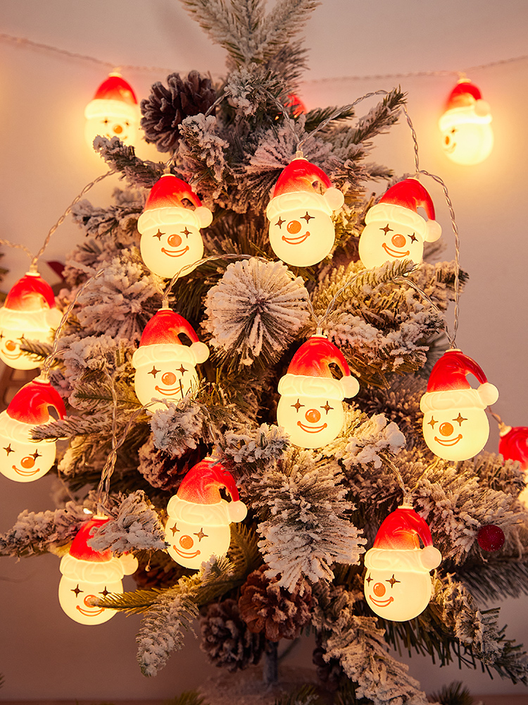 Christmas Decoration Supplies Snowman Creative Clown Lighting Chain Christmas Tree Pendant Window Shopping Mall Hanging Decoration Scene Layout