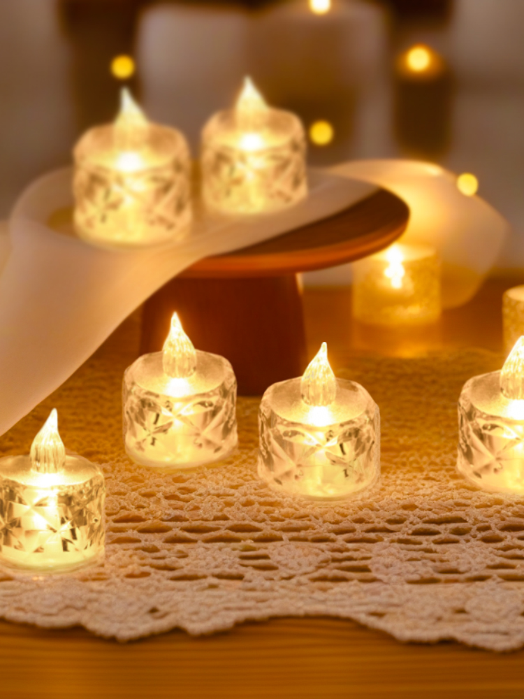 Birthday Luminous LED Electronic Candle Light Decorative Lights For Home Small Colored Lights Girl Room Layout Ambience Light Indoor