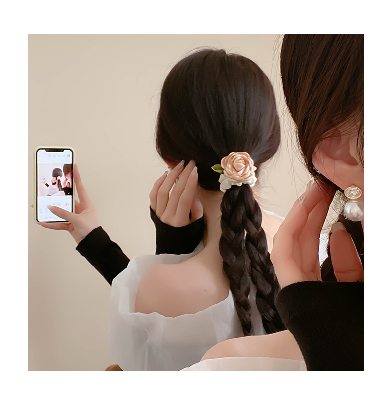 Elegant Flower Ponytail Hair Band