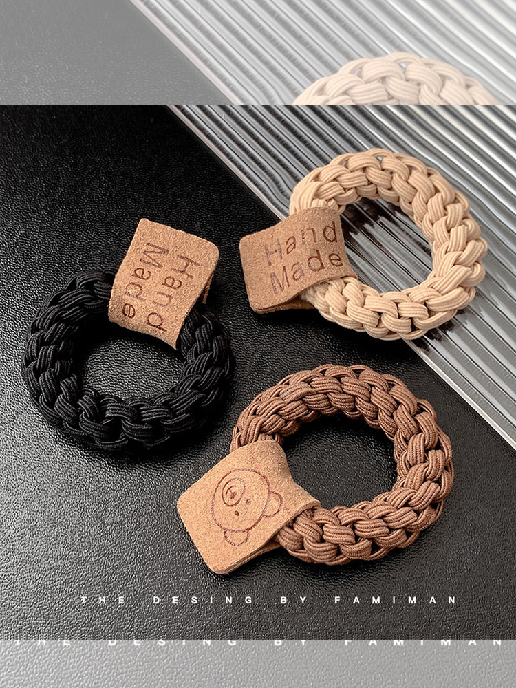 Bold High Ponytail Hair String High Elastic Durable Rubber Band Female Hair Rope Elegant Adult Hair Ring Rubber Band Headdress