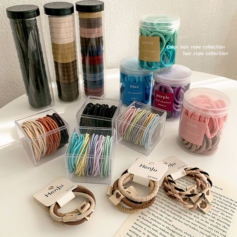 High Elastic Durable Headband Ins Minimalist Elegant Tie Ponytail Hair String Hair Band Internet Celebrity Hair Band for Hair Ties Headdress for Women