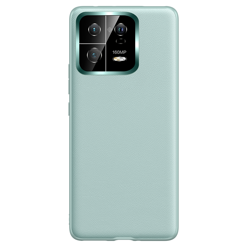 Flash Magic Applicable Classy Plain Leather Protective Cover Phone Case