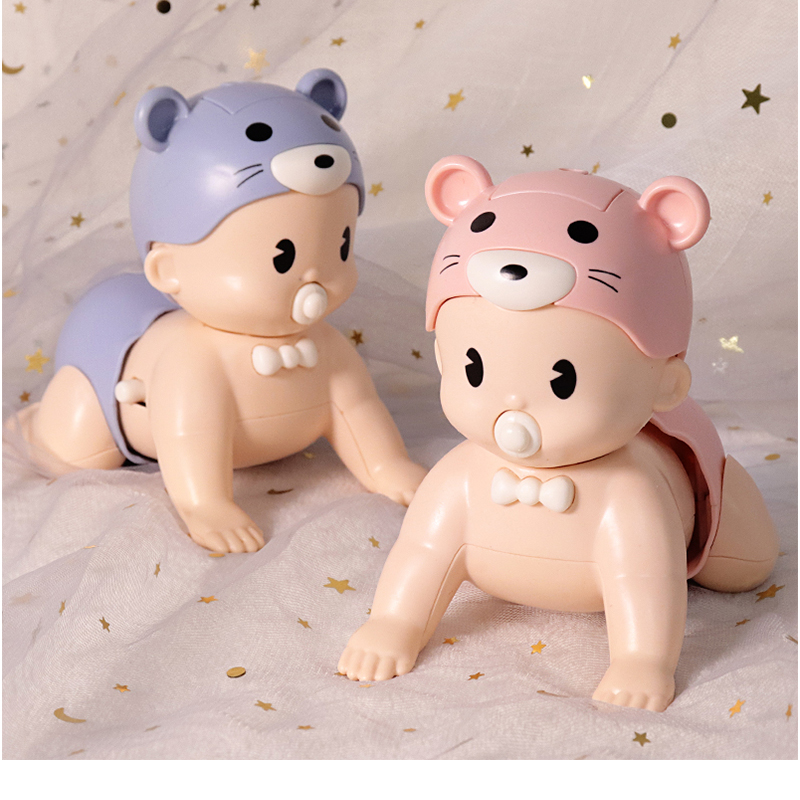 Crawling Doll Children's 6-Month-Old Mobile Head-up 8-12 Toy