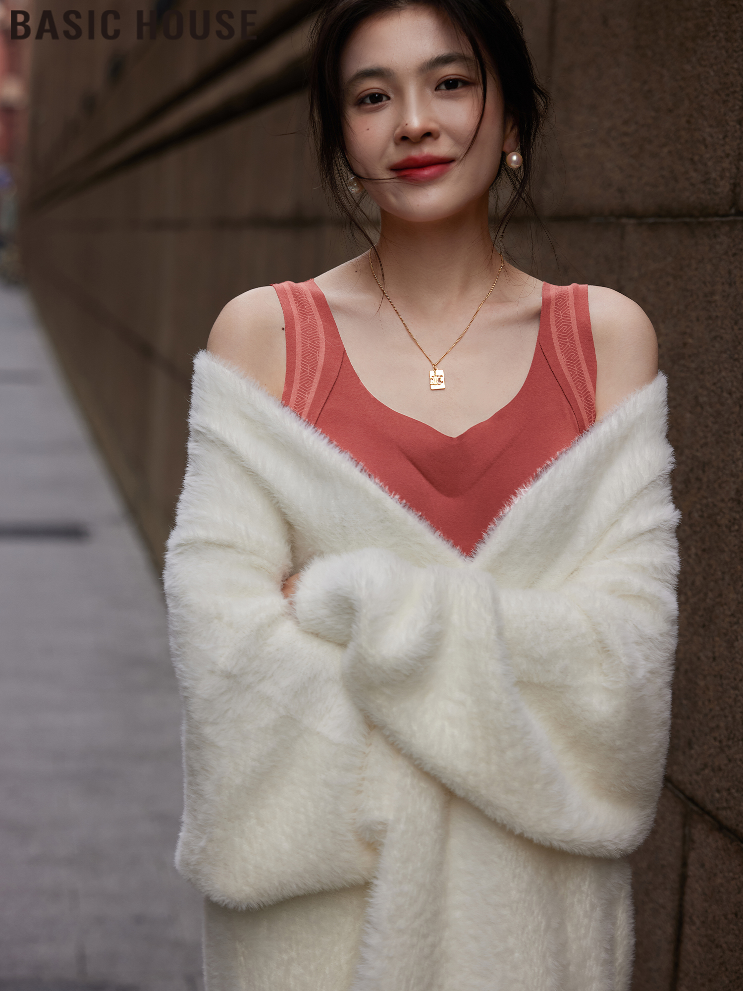 Basic House/Baijiahao Long Fur Integrated Soft Glutinous Idle Style Artificial Mink-Fur Outer Women's Winter