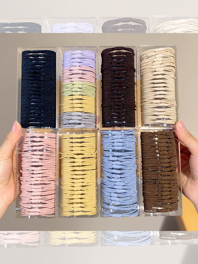 Kawano Pure Color Headband 2024 New Arrival Classy Hair Ring High Ponytail Hair String Simple Rubber Band High Elasticity Durable