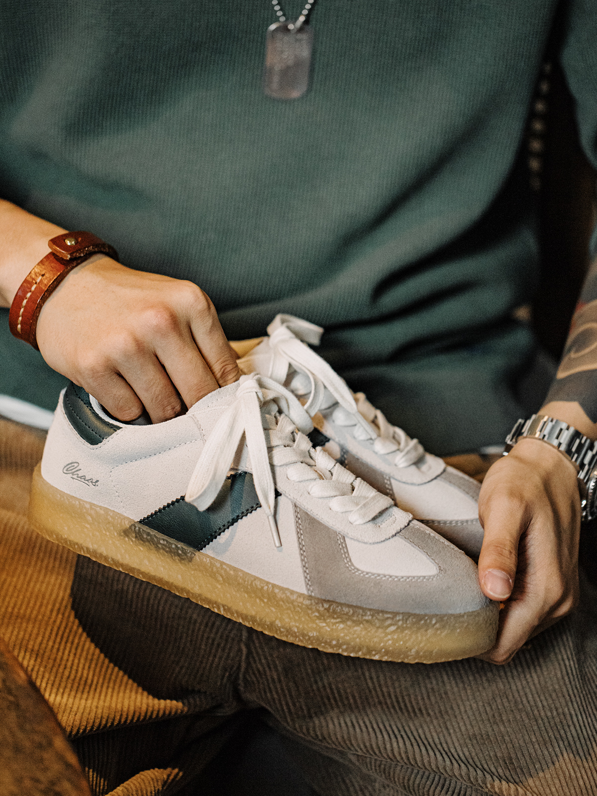 Madden Parka Retro Green Tail German Training Shoes Low Ankle Casual Shoes Easiest for Match Sports Bread Argan Thick Bottom Shoes Men