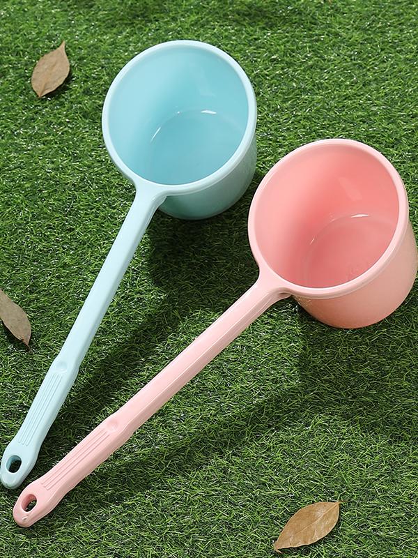 For Home Scoop Excrement Dipper Vegetables Long Handle Water Floating Spoon Plastic Long Handle Thickened Bailer Water Scooping Watering Vegetables Watering Flowers Fertilization Agricultural