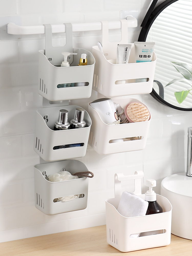 Toilet Bath Room Wall Storage Basket Rack