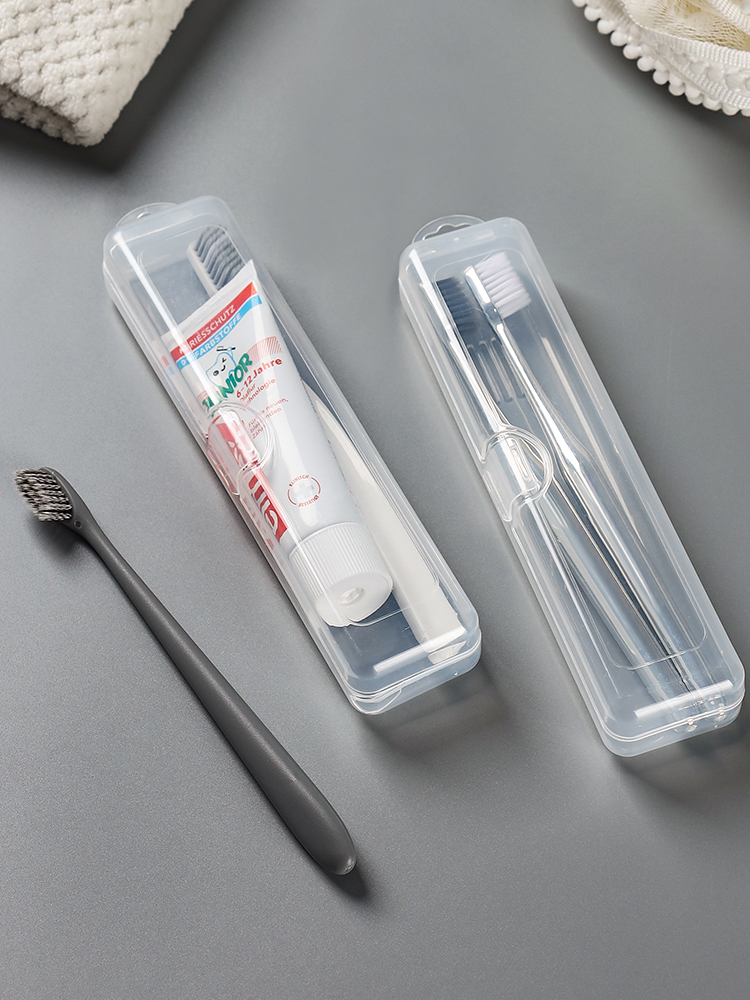 Travel Toothbrush Storage Box Transparent Portable Electric Toothbrush Business Trip Small Breathable Kids Toothpaste Box Tooth Set Box
