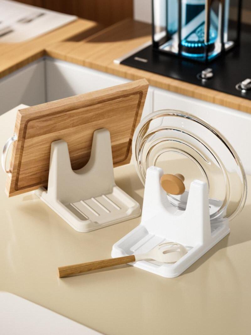 Pot Cover Rack Kitchen Storage Gadget Spatula Storage Rack For Home Chopping Board Holder Table Storage Rack