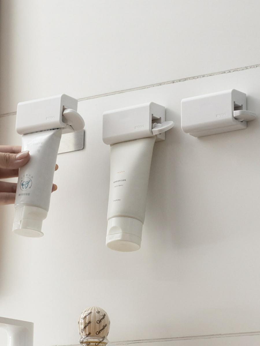 Magnetic Toothpaste Dispenser Toothpaste Clip Wall-Mounted Facial Cleanser Rack Lazy Toothpaste Squeezing Toilet Manual Squeezing Machine Wall-Mounted
