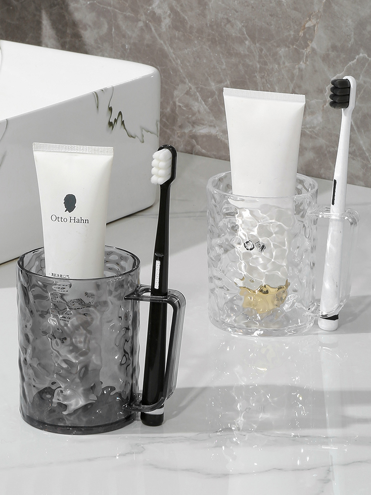 Jujiajia Glacier Pattern Gargle Cup Toothbrush Cup for Children New Arrival Accessible Luxury Toothbrush Cup For Home Transparent Washing Cup Tooth Mug