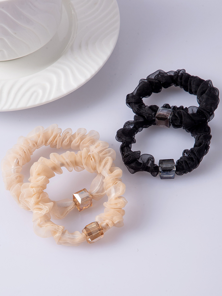 Good-looking Silk Yarn Hair Band Hair Rope 2023 New Arrival Hair Elastic Band Minimalist High Elastic Durable Hair Rope Headdress