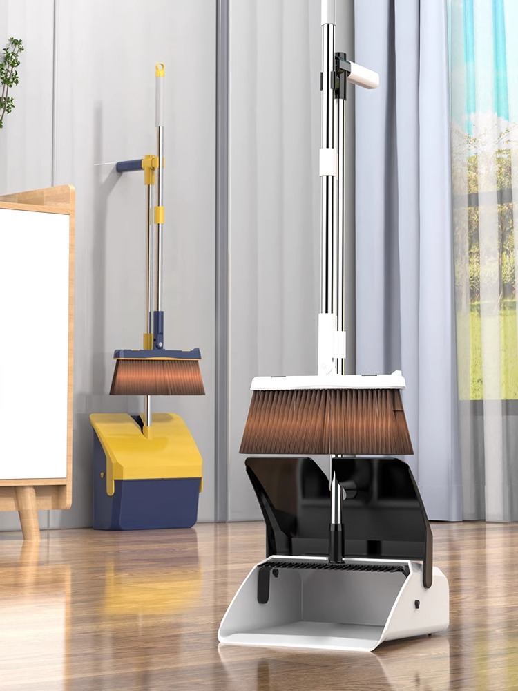 Jujiajia Broom Dustpan Suit For Home Windproof Bean Bag Foldable Electrostatic Dust Removal Magnetic Broom Hair Cleaning Utensils
