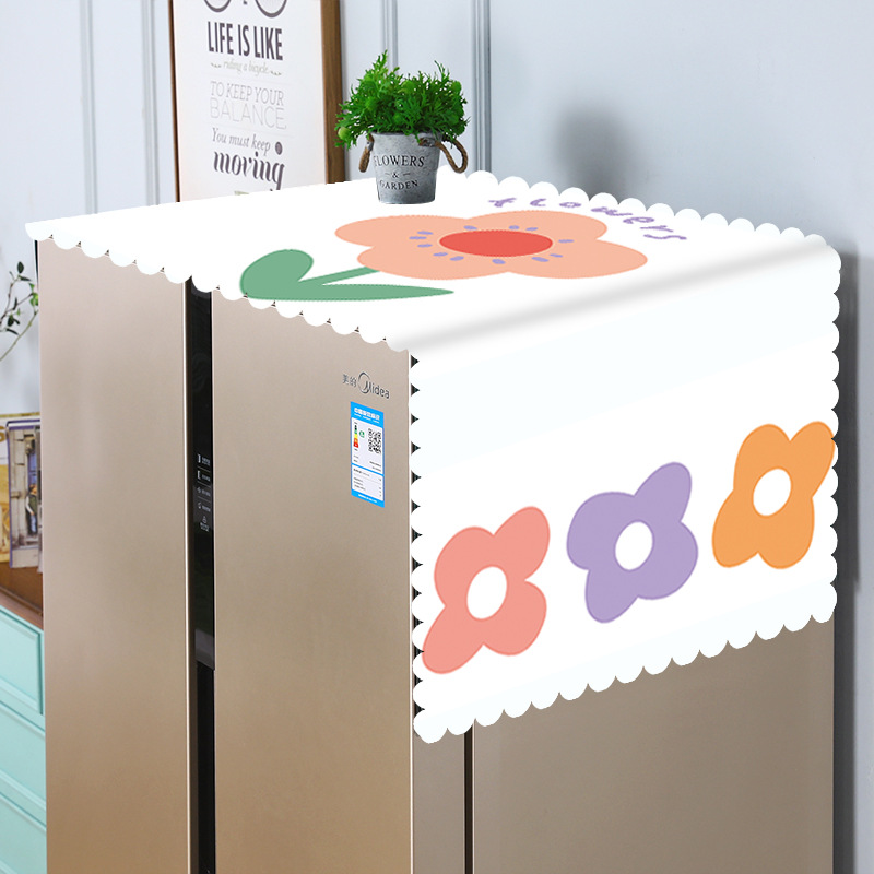 Refrigerator Top Cover Cloth Dust Cover Minimalist Single and Double Doors Storage Dust Cover Towel For Home High-End Washing Machine Cover