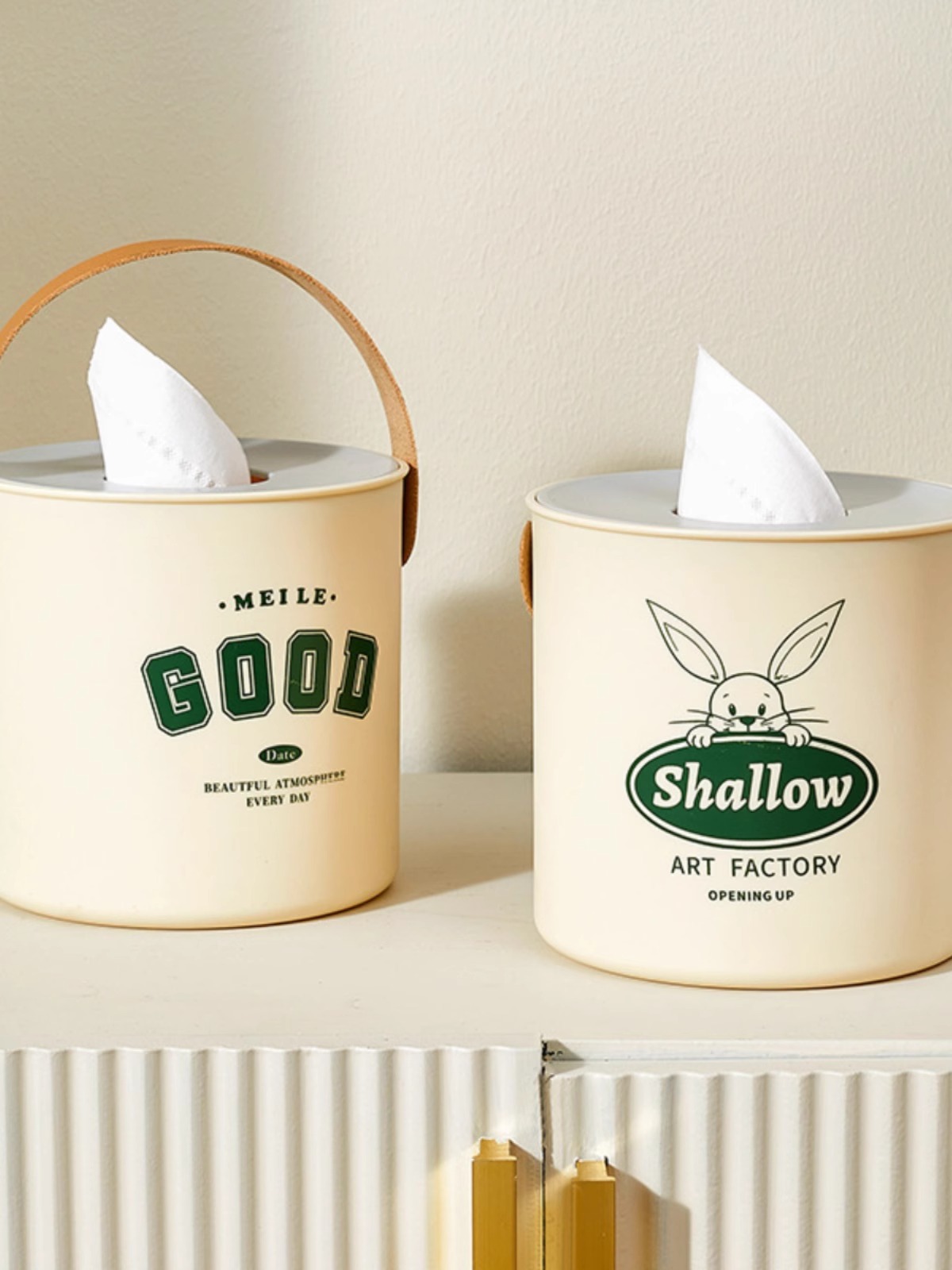 Tissue Box Paper Extraction Box For Home Living Room round Chart Drum Bathroom Creative Desktop Tissue Box Coffee Table Storage Box