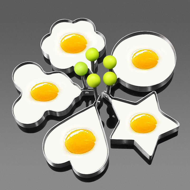 No 430 Shape Love Grinding Tool Artifact Model Fried Egg Thick Mold Poached Egg Egg Stainless Steel Sticky